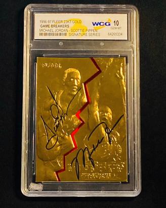 Koby Bryant - Michael Jordan Card Oro 23kt