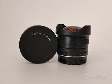 obiettivo 7artisans 7.5mm f/2.8  Micro 4/3