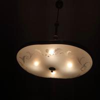 Lampadario e applique in ottone
