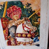 Quadro realizzato con tecnica di affresco