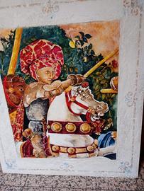 Quadro realizzato con tecnica di affresco