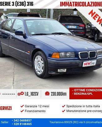 Bmw 316i E36 cat 4 porte GPL
