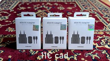 3 Alimentatori Samsung 45W NUOVI - Anche Singolo