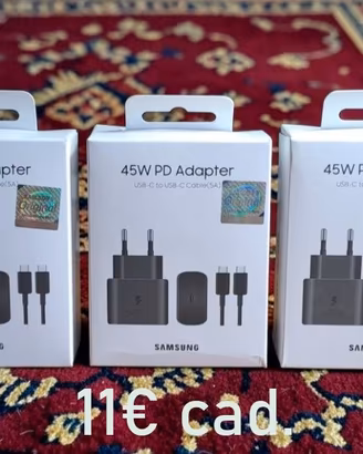 3 Alimentatori Samsung 45W NUOVI - Anche Singolo