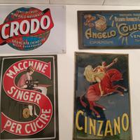 lotto targhe pubblicitarie vintage