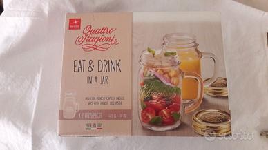 vasi con manico e capsula Vetro Trasparente 4 Stag