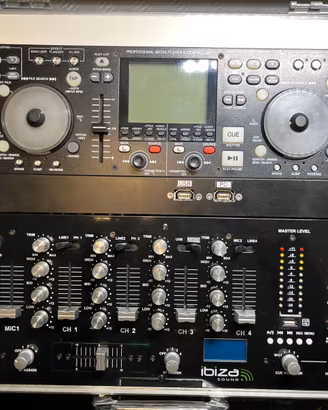 Console Denon + Mixer + Case