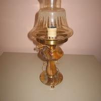 Lume in onice con campana in vetro