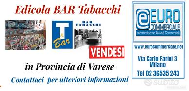 397/24 BAR T. EDICOLA adiacenze Malpensa di mq 30