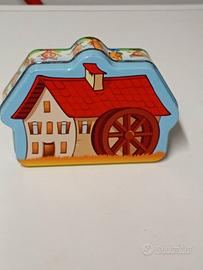 Scatola latta porta merenda amici del mulino