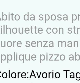 Abito da sposa 