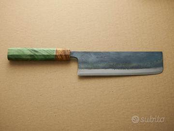 Coltello giapponese Nakiri acciaio Shirogami