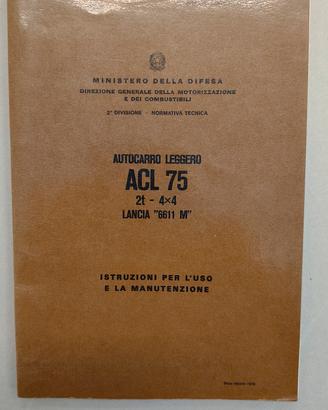 manuale ACL 75 Lancia 6611M