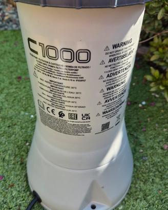 pompa filtro completa di tubi e cartucce 