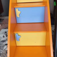 Scaletta contenitore cameretta