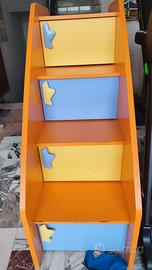 Scaletta contenitore cameretta