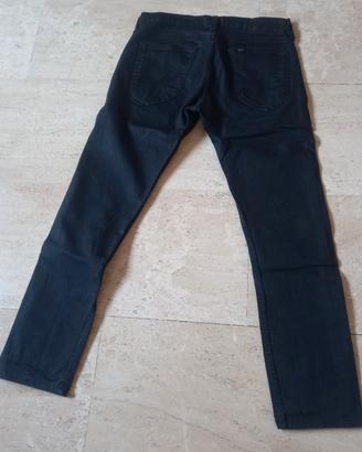Jeans Lee luke zip pocket uomo nero w 33 l32  