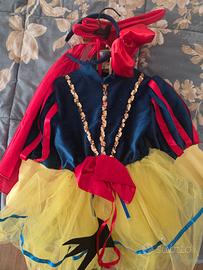 vestito carnevale biancaneve 1-3 anni