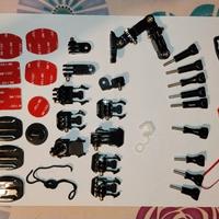 Set supporti/viti/staffe/adesivi Gopro/Insta