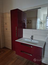 Set Bagno Completo Bordeaux Made In Italy