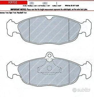 Pastiglie freno sportive FERODO RACING FCP 732 H