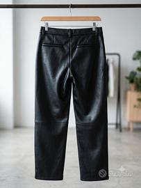 Pantaloni ZARA pelle neri taglia S/M