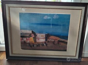 Quadro olio su tavola di Salvatore Magazzini