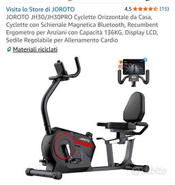 Cyclette Orizzontale da Casa con Schienale