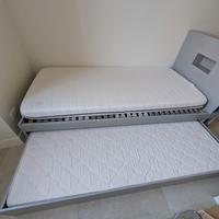 Letto singolo con letto estraibile