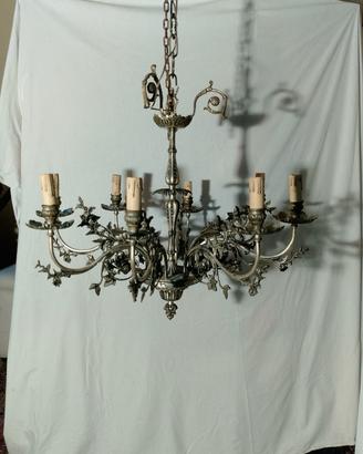 lampadario in lega vintage 