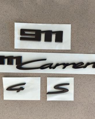 Scritte PORSCHE 911 Carrera Macan Cayenne Boxster