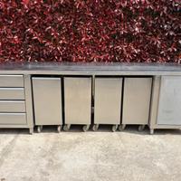 Bancone acciaio professionale