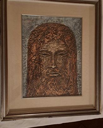 Pino Grioni - Dipinto originale "Cristo" su tavola