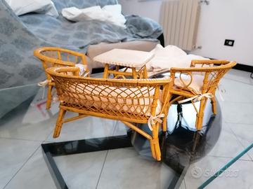 salottino bambola vintage