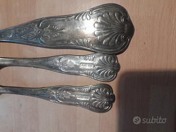 seri forchette e cucchiai argento 800