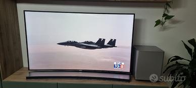 TV Samsung Curva 55" + Soundbar e Subwoofer