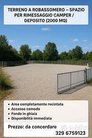 Spazio rimessaggio camper/deposito