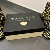 Twinset tronchetto stivale con borchie