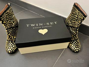 Twinset tronchetto stivale con borchie