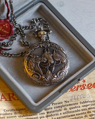 PERSEO Orologio da Tasca Grands Prix Cavalli FS