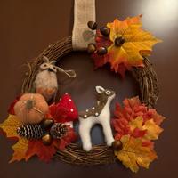 Ghirlanda autunnale / natalizia fatta a mano