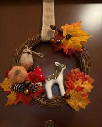Ghirlanda autunnale / natalizia fatta a mano
