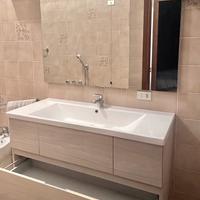 Mobile bagno con lavabo sospeso + armadio 2 ante