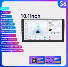Autoradio android 14 - 6gb ram 64rom - cpu 8 core