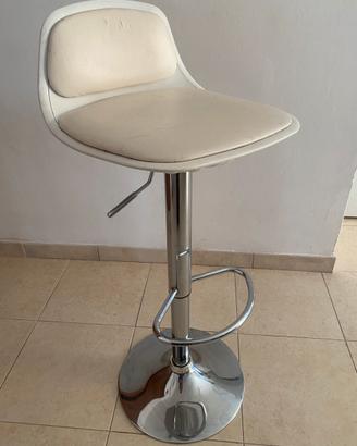 Sgabello da cucina bar bianchi