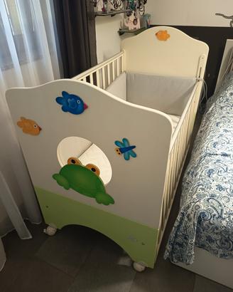 lettino + cassettiera + armadio 