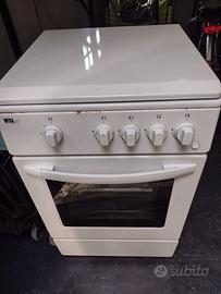 Cucina a gas Wega White con forno a gas