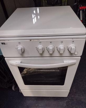 Cucina a gas Wega White con forno a gas