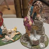 antiche statuine presepe in cata pesta 