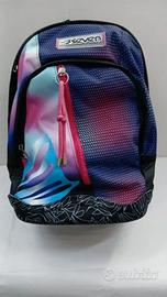 Seven Zaino Scuola Dual, Rosa e Viola